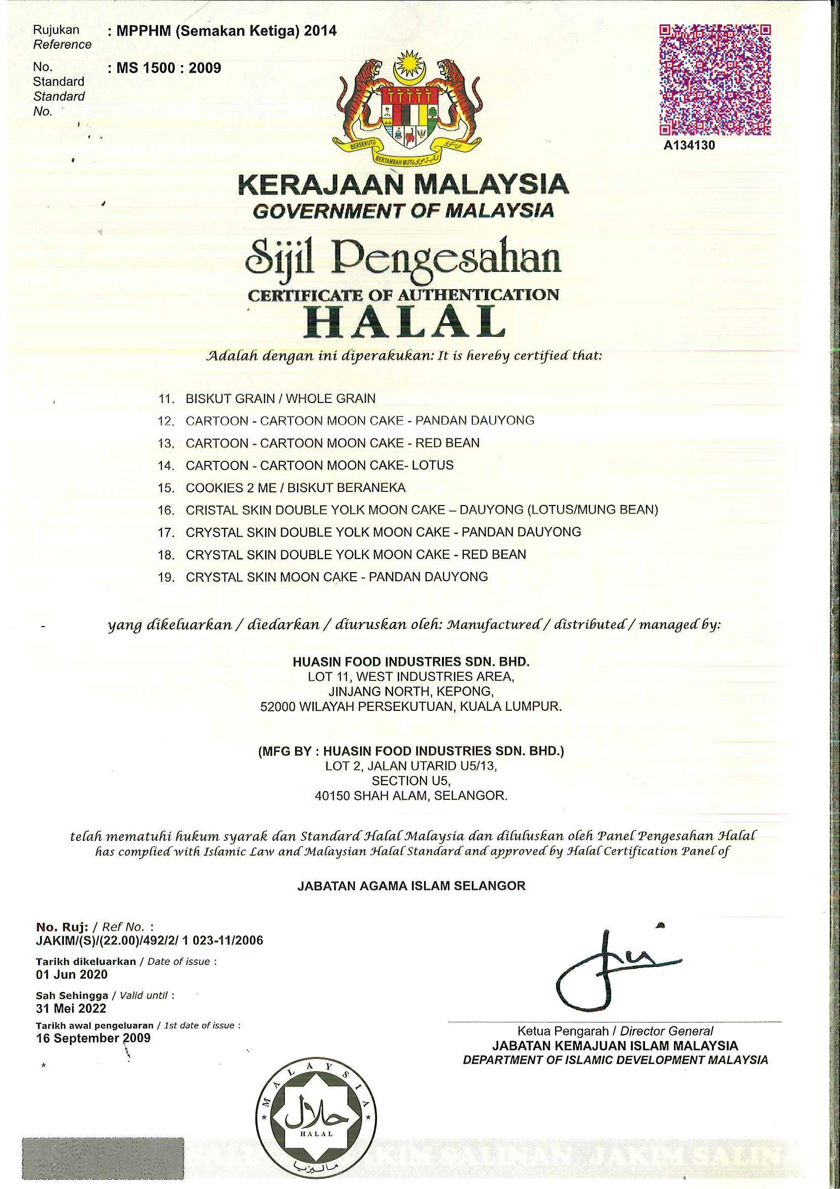 Huasin Food Industries Sdn Bhd